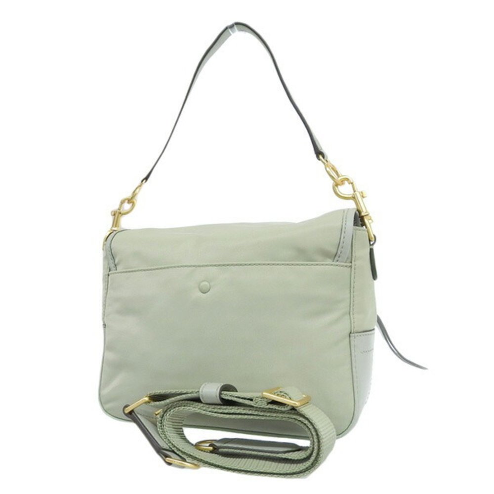 TORY BURCH Nylon Walker Emboss Small Shoulder Bag Green - Picture 2 of 9